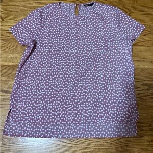 SHEIN Daisy Floral Print Blouse Women’s Size L